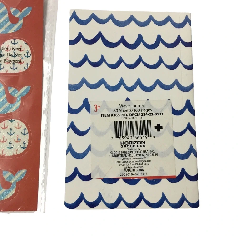 Target Planner Accessories Patriotic Whales Red White Blue Anchor Mini Journals